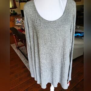 Massimo‎ XL grey long sleeve scoop collar